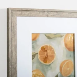 Framed Art-Kirkland's Home Slice It Citrus Ii Framed Art Print Yellow/White