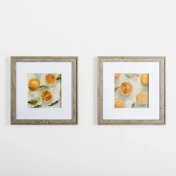 Framed Art-Kirkland's Home Slice It Citrus Ii Framed Art Print Yellow/White