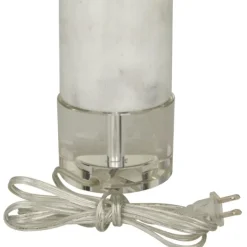 Table Lamps-Kirkland's Home Slim Marble Table Lamp White