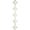 Decorative Mirrors-Kirkland's Home Slim Stacked Diamonds Wall Mirror Gold