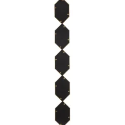 Decorative Mirrors-Kirkland's Home Slim Stacked Hexagons Wall Mirror Gold