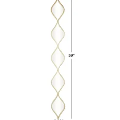 Decorative Mirrors-Kirkland's Home Slim Stacked Teardrops Wall Mirror Gold