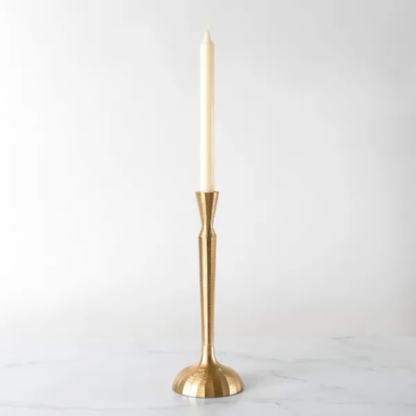 Candle Holders-Kirkland's Home Slim Taper Candle Holder, 12 In. Gold
