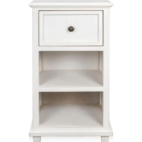 Accent & End Tables-Kirkland's Home Slim Wooden 2-Shelf Side Table White