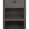 Accent & End Tables-Kirkland's Home Slim Wooden 2-Shelf Side Table Gray