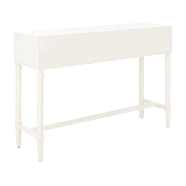 Entryway Furniture-Kirkland's Home Sloane Four-Drawer Console Table White