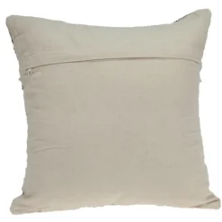 Pillows-Kirkland's Home Sloane Shaggy Knotted Throw Pillow Ivory/Black