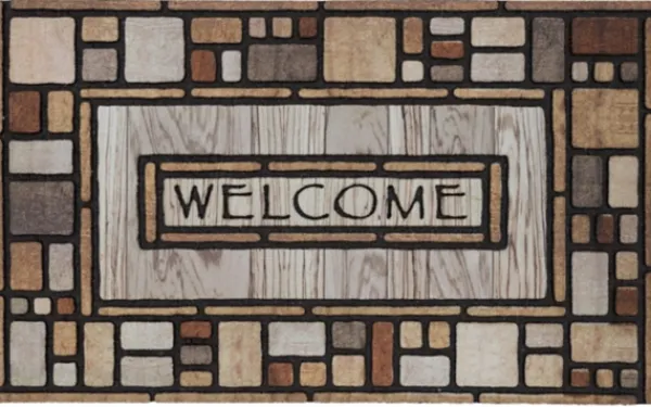 Doormats-Kirkland's Home Small Drifted Nature Welcome Doormat Brown/Multi