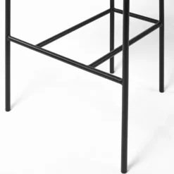 Bar Stools & Counter Height Stools-Kirkland's Home Smoke Arm Rest Upholstered Bar Stool Gray