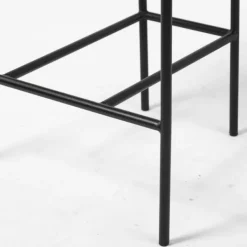 Bar Stools & Counter Height Stools-Kirkland's Home Smoke Arm Rest Upholstered Counter Stool Gray