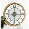 Clocks-Kirkland's Home Smoke Gray Vintage Matte Mesh Wall Clock