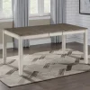 Dining Tables-Kirkland's Home Smoked Alabaster And Honey Wood Dining Table Ivory/Brown