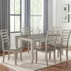 Dining Sets-Kirkland's Home Smoked Alabaster And Honey Wood 7-Pc. Dining Set Ivory/Brown