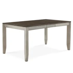 Dining Sets-Kirkland's Home Smoked Alabaster And Honey Wood 7-Pc. Dining Set Ivory/Brown