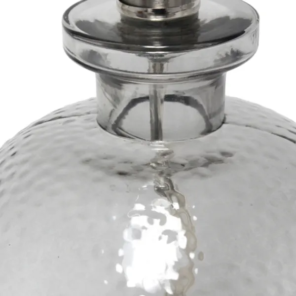 Table Lamps-Kirkland's Home Smokey Hammered Glass Shade Table Lamp Gray