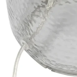 Table Lamps-Kirkland's Home Smokey Hammered Glass Shade Table Lamp Gray