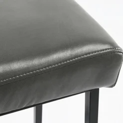 Bar Stools & Counter Height Stools-Kirkland's Home Smokey Vegan Leather Counter Stools, Set Of 2 Gray