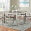 Dining Tables-Kirkland's Home Smoky Alabaster Wooden 7-Pc. Dining Set Gray/Brown