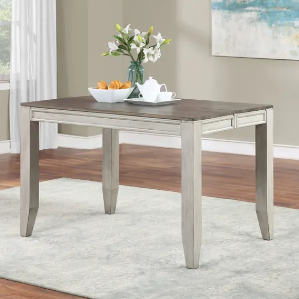 Dining Tables-Kirkland's Home Smoky Alabaster Wooden 7-Pc. Dining Set Gray/Brown