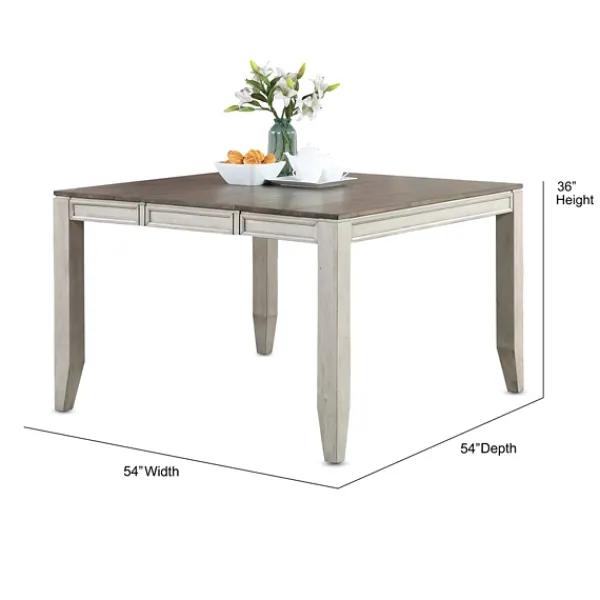 Dining Tables-Kirkland's Home Smoky Alabaster Wooden 9-Pc. Dining Set Gray/Brown