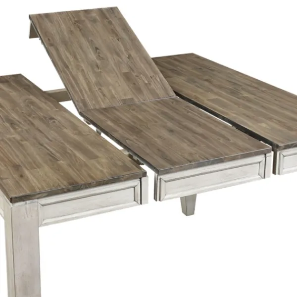 Dining Tables-Kirkland's Home Smoky Alabaster Wooden 9-Pc. Dining Set Gray/Brown