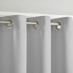 Curtains & Drapes-Kirkland's Home Smoky Blackout Curtain Panel Set, 84 In. Gray