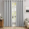 Curtains & Drapes-Kirkland's Home Smoky Blackout Curtain Panel Set, 96 In. Gray