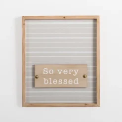 Wall Quotes & Signs-Kirkland's Home So Very Blessed Wall Plaque Tan/Gray