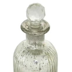Vases-Kirkland's Home Soda Lime Glass Bottle Vases, Set Of 3 Silver