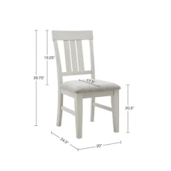 Dining Chairs-Kirkland's Home Sofia White High Back Dining Chairs, Set Of 2 Gray