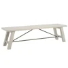 Dining Chairs-Kirkland's Home Sofia Wooden Dining Bench With Metal Bars White