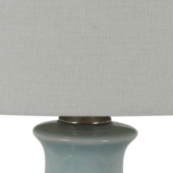 Table Lamps-Kirkland's Home Soft Blue Embossed Ceramic Table Lamps, Set Of 2 White