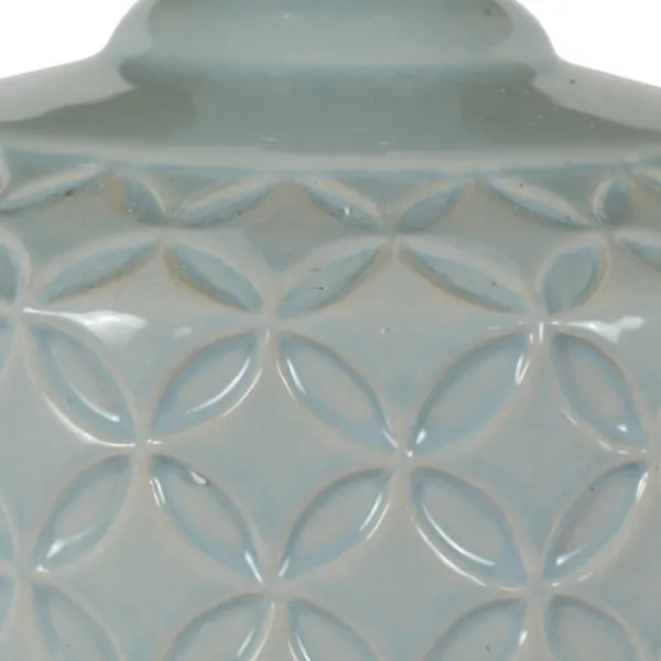 Table Lamps-Kirkland's Home Soft Blue Embossed Ceramic Table Lamps, Set Of 2 White
