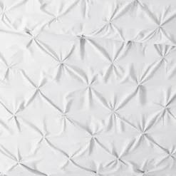 Duvets-Kirkland's Home Soft Pinched 3-Pc. Twin Duvet Cover Set White