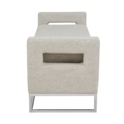 Benches & Ottomans-Kirkland's Home Soft Storage Bench With Open Sides Gray