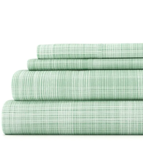 Bed Sheets-Kirkland's Home Soft Thatch 3-Pc. Twin Sheet Set Green