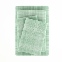 Bed Sheets-Kirkland's Home Soft Thatch 3-Pc. Twin Sheet Set Green
