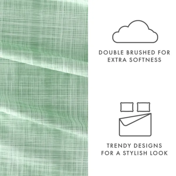 Bed Sheets-Kirkland's Home Soft Thatch 3-Pc. Twin Sheet Set Green