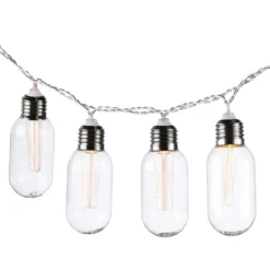 Outdoor Lighting-Kirkland's Home Solar Bullet Outdoor String Lights Silver
