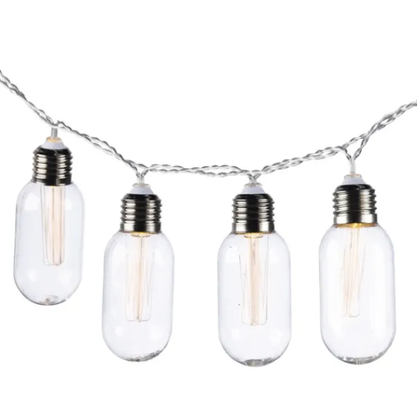 Outdoor Lighting-Kirkland's Home Solar Bullet Outdoor String Lights Silver