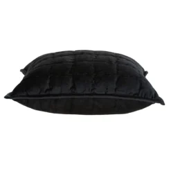 Pillows-Kirkland's Home Solid Quilted Pillow Black