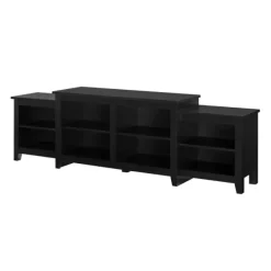 Tv Stands & Media Consoles-Kirkland's Home Solid Tiered Tv Stand Black