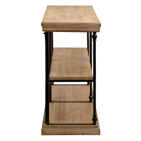 Entryway Furniture-Kirkland's Home Sonoma Two-Tier Console Table Tan