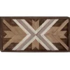 Wall Plaques-Kirkland's Home Southwestern Chevron Wood Wall Plaque Brown