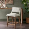 Bar Stools & Counter Height Stools-Kirkland's Home Speckled Boomerang Modern Counter Stool Gray