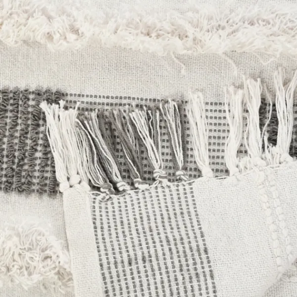 Blankets & Throws-Kirkland's Home Spencer Gray And White Plaid Throw Gray/White