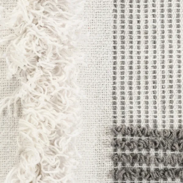 Blankets & Throws-Kirkland's Home Spencer Gray And White Plaid Throw Gray/White