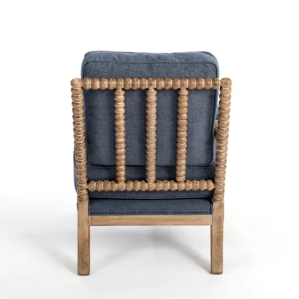 Accent Chairs-Kirkland's Home Spencer Spindle Armchair Blue