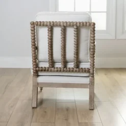 Accent Chairs-Kirkland's Home Spencer Spindle Armchair Ivory