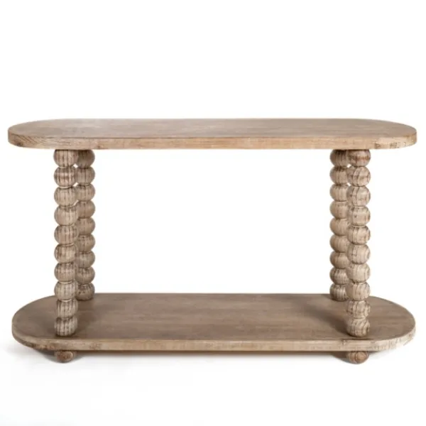 Console Tables-Kirkland's Home Spencer Spindle Legs Console Table Tan